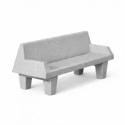 Banc urbain en béton