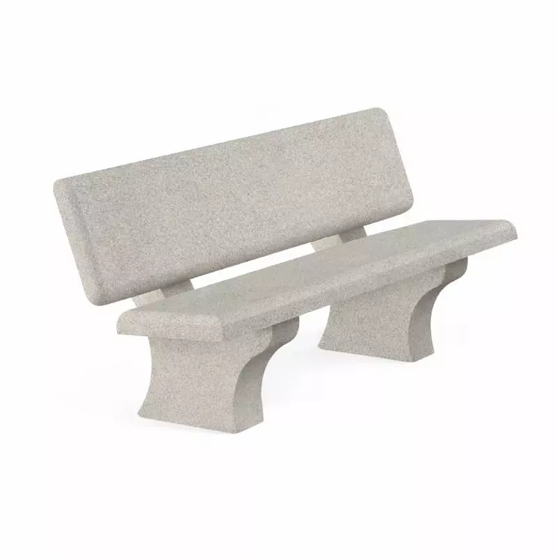 Banc extérieur en béton