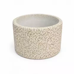 Jardinière urbaine ronde en béton