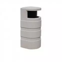 Poubelle collectivité en béton