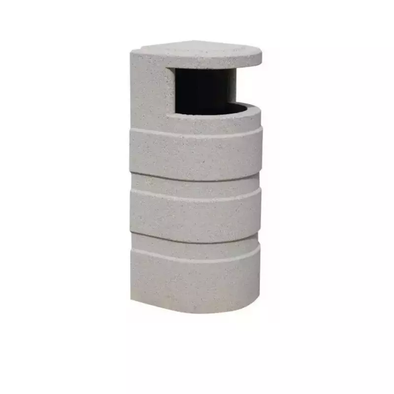 Poubelle collectivité en béton
