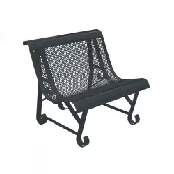 Fauteuil public métallique