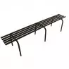 Banquette extérieure pour collectivités
