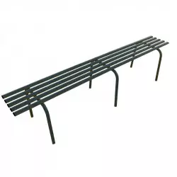 Banquette publique en métal