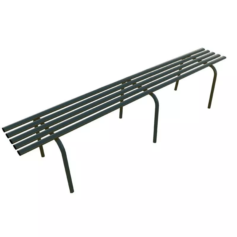 Banquette publique en métal
