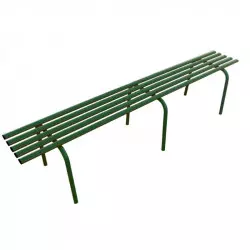 Banc sans dossier métallique