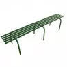Banc sans dossier métallique