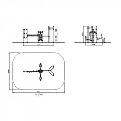 Dimensions du parcours sportif extérieur