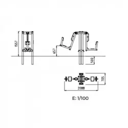 Dimensions du module pour parcours sportif