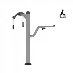 Module de sport extérieur adapté PMR pour étirements du dos et membres supérieurs