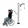 Agrès de sport adapté pour personne en fauteuil roulant
