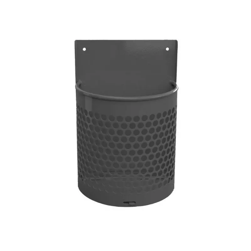 Poubelle de rue métallique