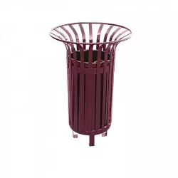 Poubelle de propreté pour jardin public