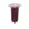 Poubelle de propreté pour jardin public
