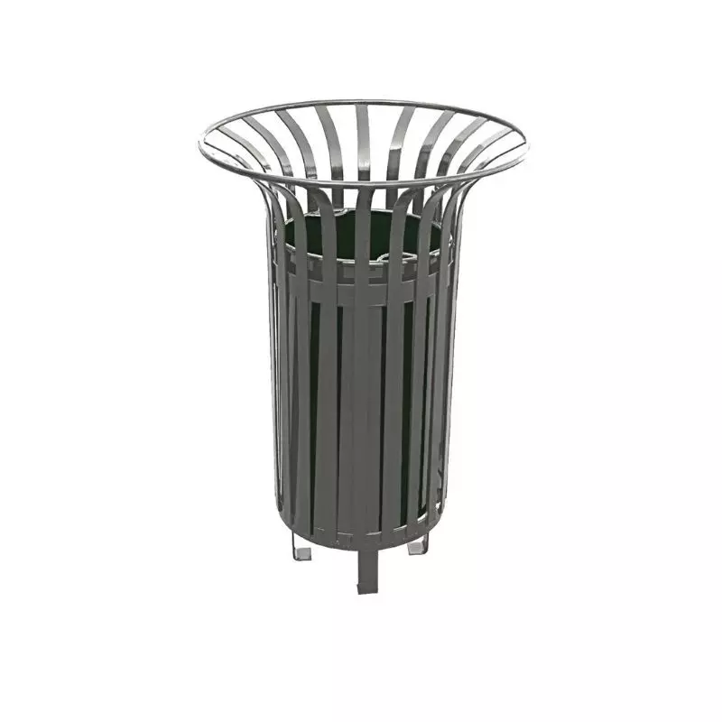 Poubelle métallique Tulipe