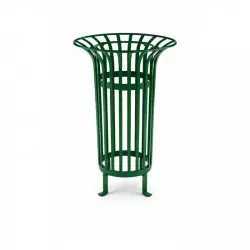 Corbeille publique vigipirate en acier