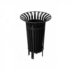 Poubelle de propreté urbaine en métal renforcé