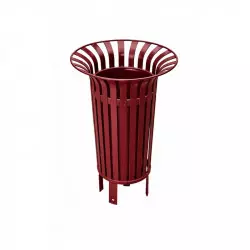 Corbeille en acier renforcé pour espaces verts