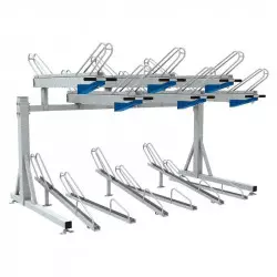 Rack à vélos 2 niveaux pour 12 vélos