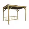 Abri vélos en bois traité autoclave classe 4