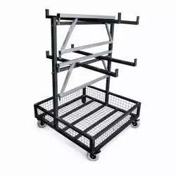 Chariot à roulette pour le transport de podium