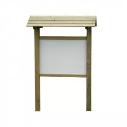 panneau affichage extérieur en bois simple face