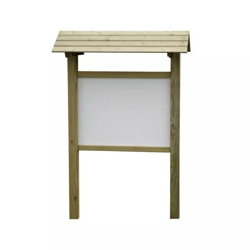 panneau affichage extérieur en bois simple face