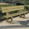 Banc de jardin en bois dans un parc