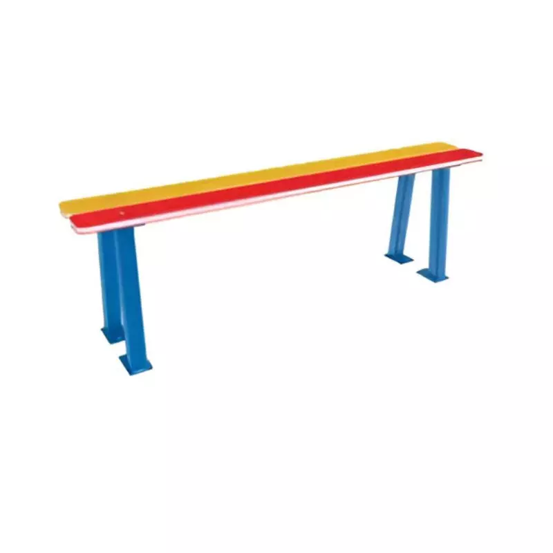 Banquette scolaire en plastique recyclé multicolore