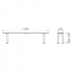 Dimensions de la banquette d'école