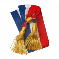 Écharpe Standard ruban tricolore pour Maire
