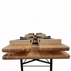 set brasserie 1 table 2 bancs Bavière