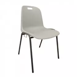 Chaise à coque en plastique Emma