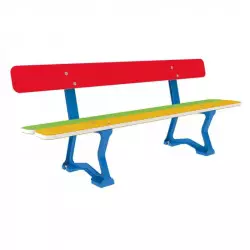 Banc scolaire en PEHD multicolore