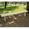 Banquette collectivité en bois dans un parc