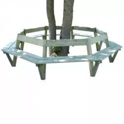 Banc tour d'arbre pour collectivité