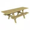 Table en bois pique-nique traité autoclave classe 4 Table en bois pique-nique traité autoclave classe 4