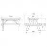 Dimensions de la table enfant pique-nique en bois Dimensions de la table enfant pique-nique en bois