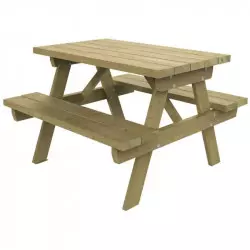 Table de pique-nique en bois pour enfant