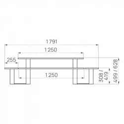 Dimensions de la table enfant pique-nique
