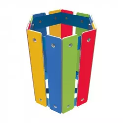 Poubelle extérieure en PEHD coloré