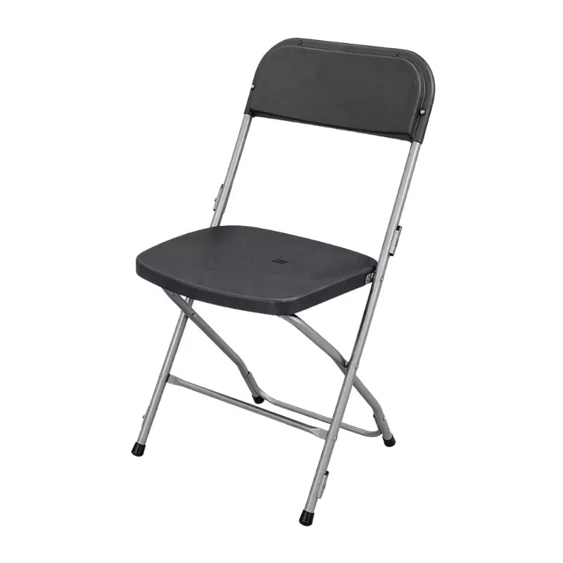 Chaise pliante en acier et polypro