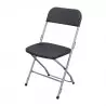 Chaise pliante en acier et polypro Chaise pliante en acier et polypro