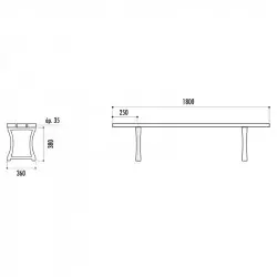 banquette urbaine dimensions