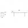banquette urbaine dimensions