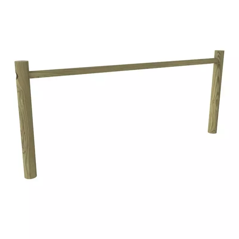 Barrière en bois de 3000 mm de long avec 1 lisse