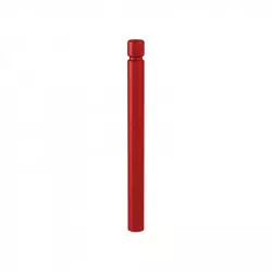 Borne urbaine en acier bordeaux pommeau agglo