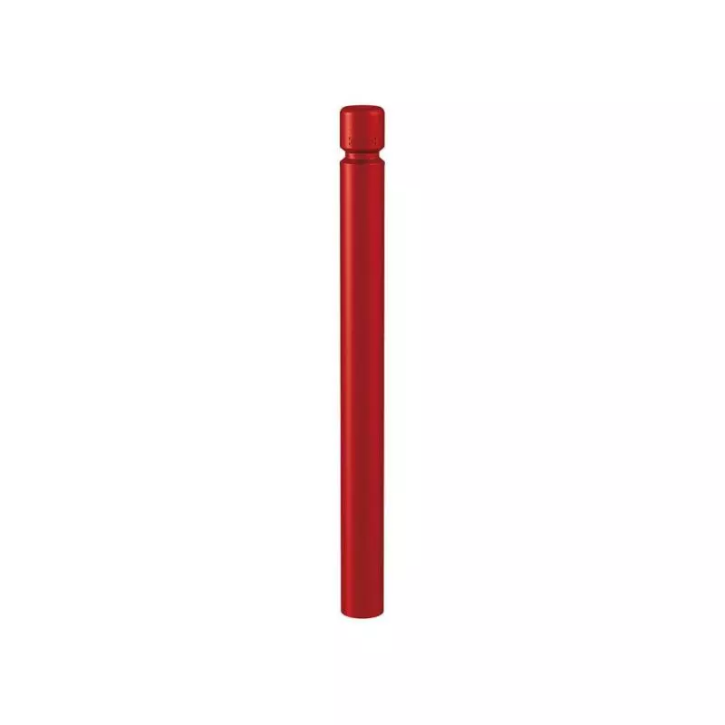 Borne urbaine en acier bordeaux pommeau agglo