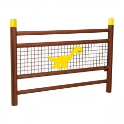 Barrière de sécurité pour école aspect Cortena, animation Dino