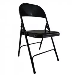 Chaise noire en métal Chaise noire en métal